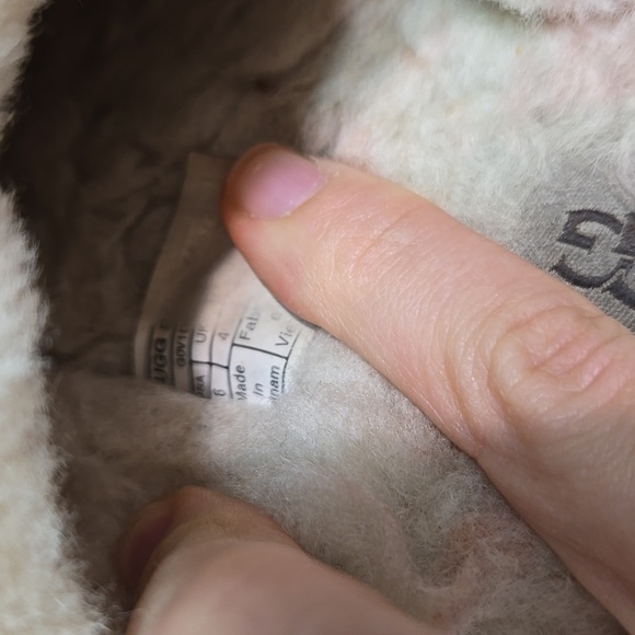 UGG Australia Women Suede Shearling Slippers Slip On Slide Sz 6 - Picture 8 of 10